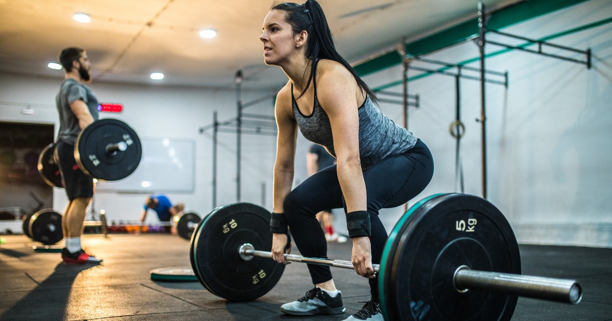 a woman having an exercise